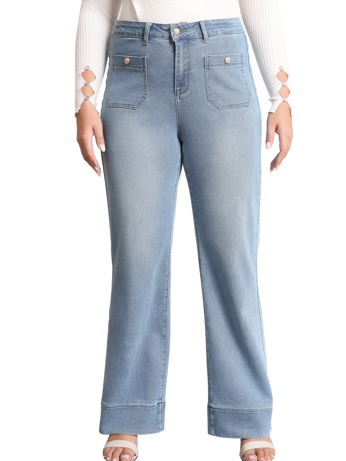 Tummy Control Sailor Straight Leg Trouser