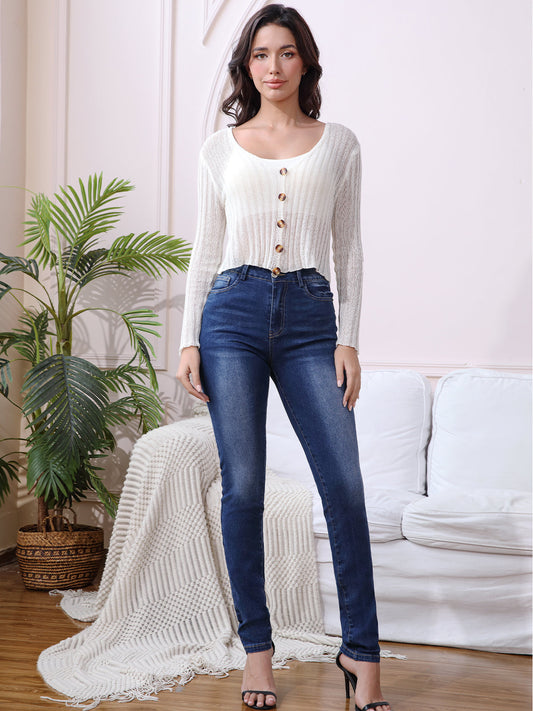 Vintage Skinny Fit Stretchable Jeans