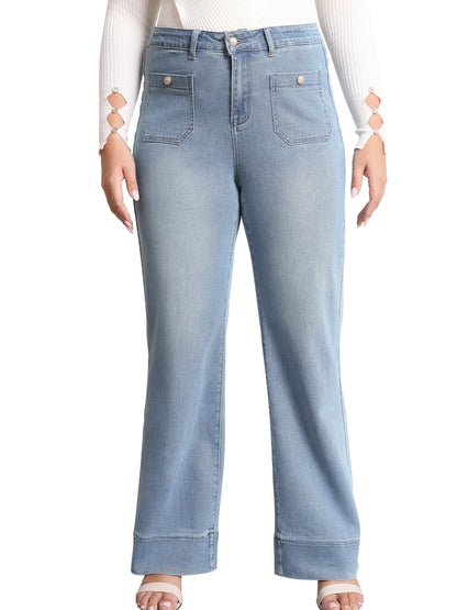 Tummy Control Sailor Straight Leg Trouser