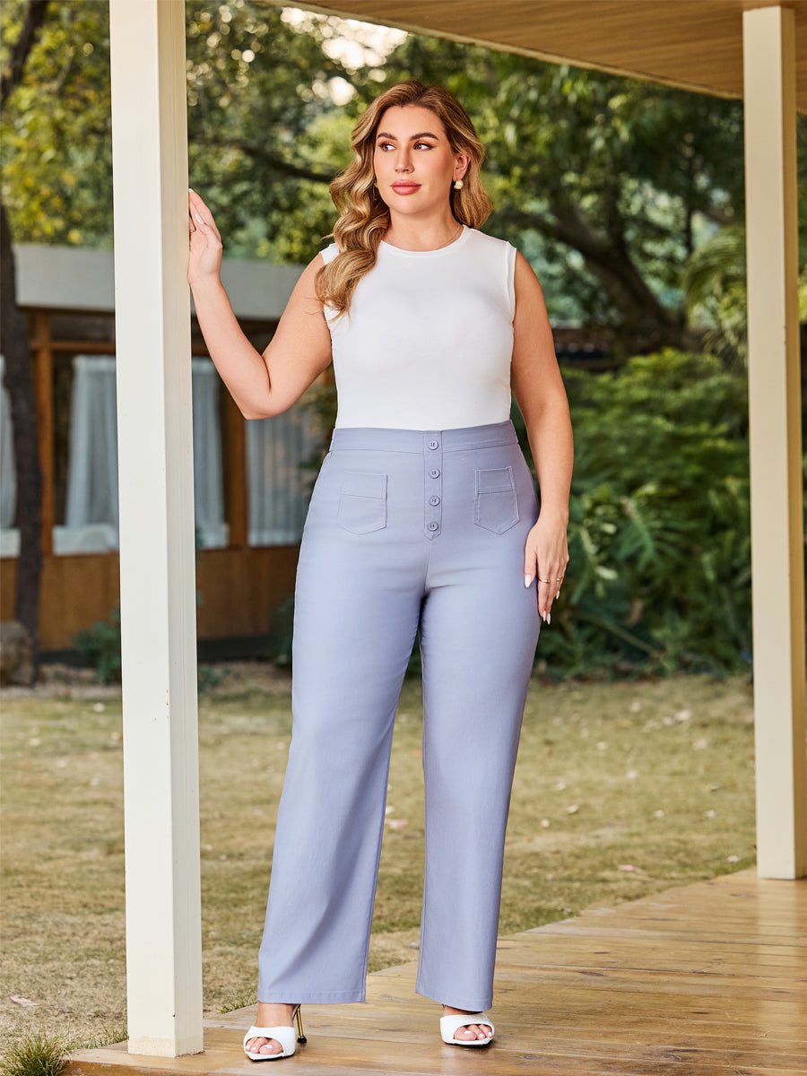 Women’s Casual High Waist Stretch Pants