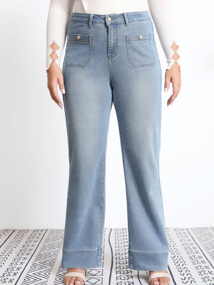 Tummy Control Sailor Straight Leg Trouser