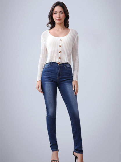Vintage Skinny Fit Stretchable Jeans