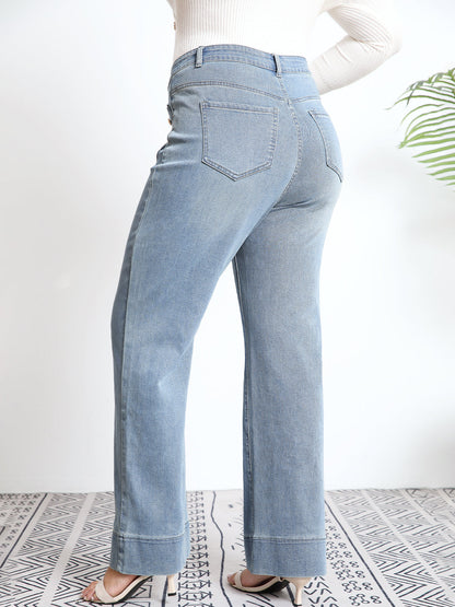 Tummy Control Sailor Straight Leg Trouser