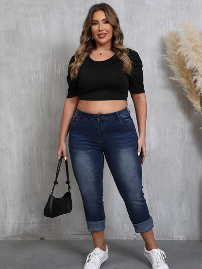 Here Comes The Sun Midrise Skinny Capris