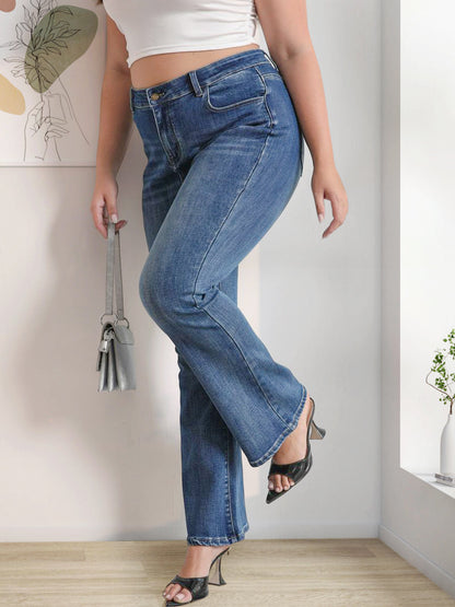 High-Waist Classic Flare Denim