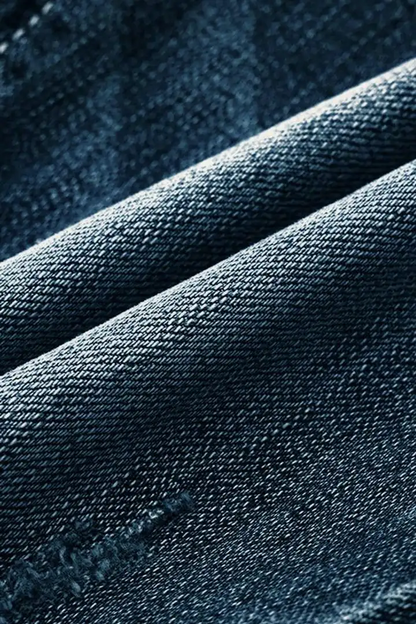 Wash Stretchy Double Button Mid Waist Bootcut Jeans