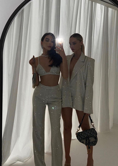 Classic Sequin Blazer Glitter Suit