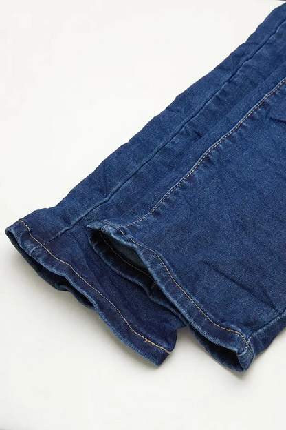 Wash Stretchy Button Fly Mid Rise Skinny Jeans