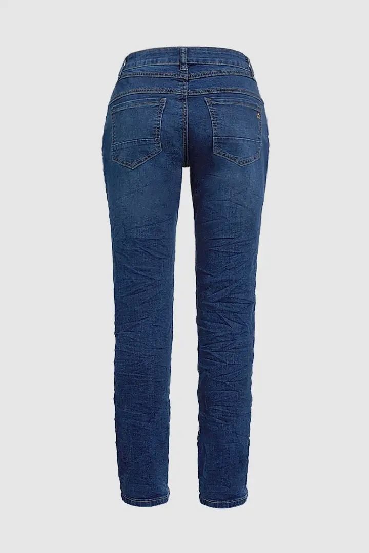 Wash Stretchy Button Fly Mid Rise Skinny Jeans