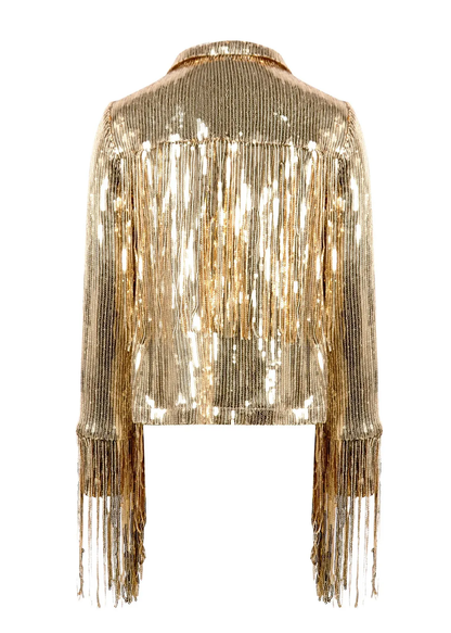 Hip Cowgirl Rodeo Tassel Sequin Jacket