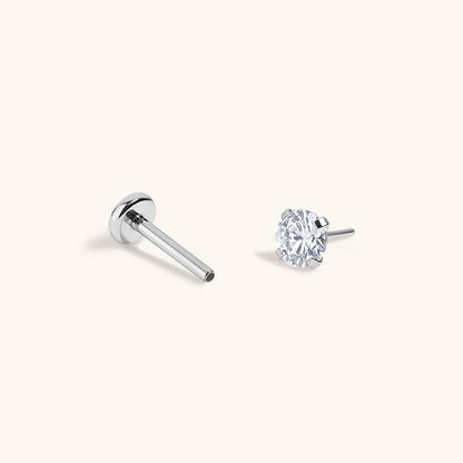Celestial Crystal Push Pin Flat Back Earring