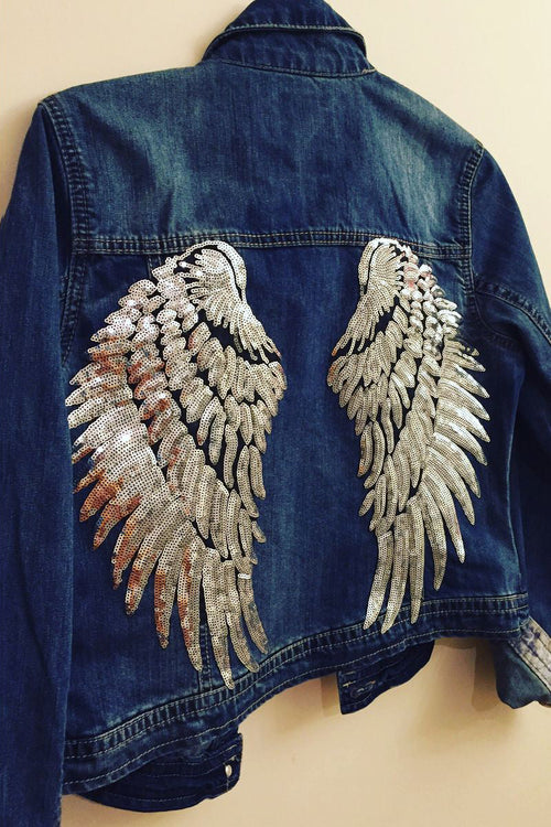 Angel Wing Denim Jacket